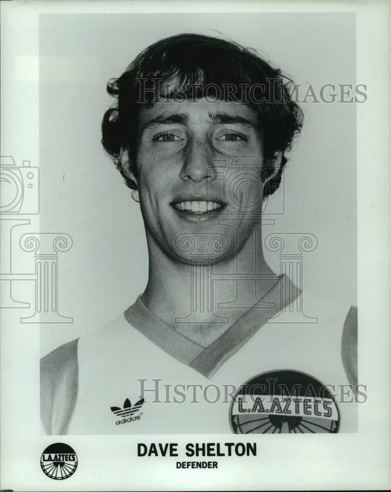 1981 Press Photo Los Angeles Aztecs&#39; defender Dave Shelton. - hcs12302- Historic Images