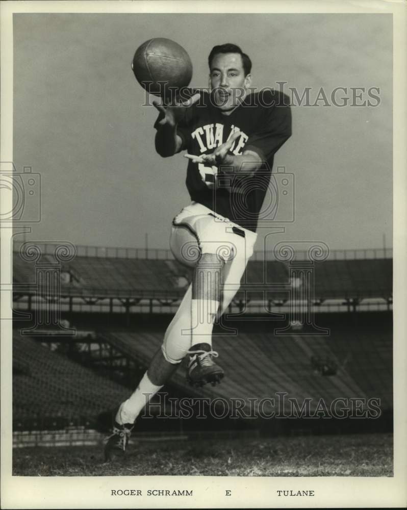 1968 Press Photo Tulane University end Roger Schramm. - hcs12365- Historic Images