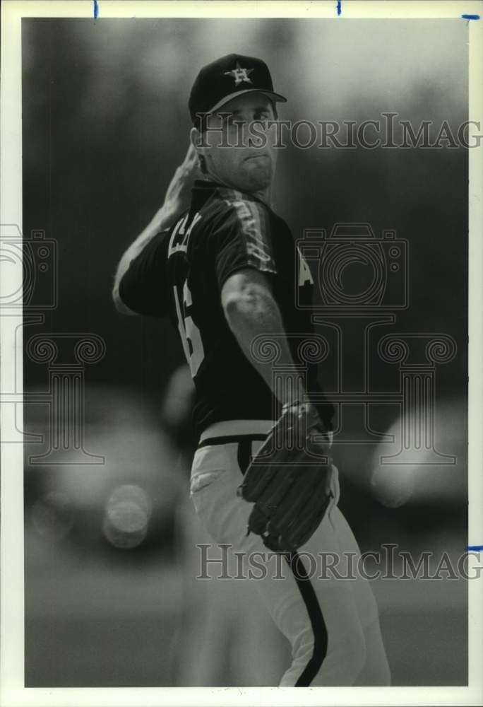 1989 Press Photo Houston Astros pitcher Blaise Ilsley. - hcs12429- Historic Images