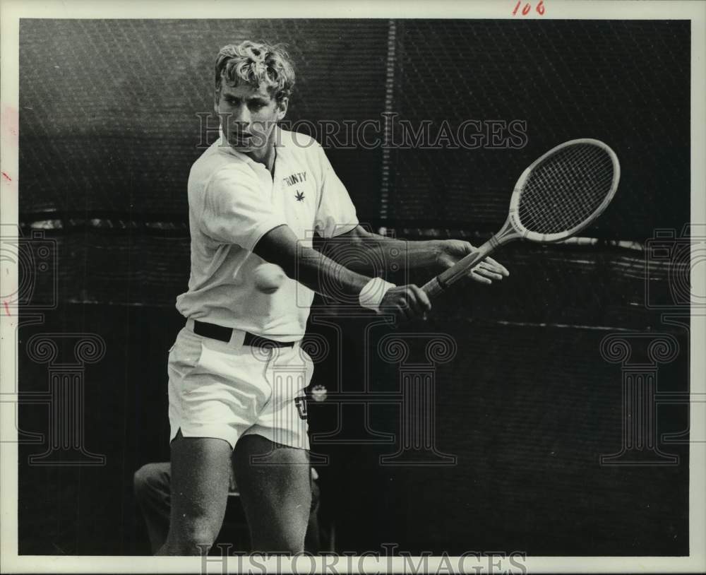 1977 Press Photo Trinity University tennis player Erich Iskersky. - hcs12630- Historic Images