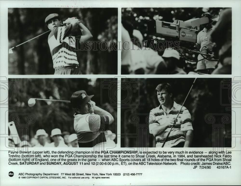 1990 Press Photo ABC to broadcast golf's PGA Championships from Shoal Creek, AL.- Historic Images