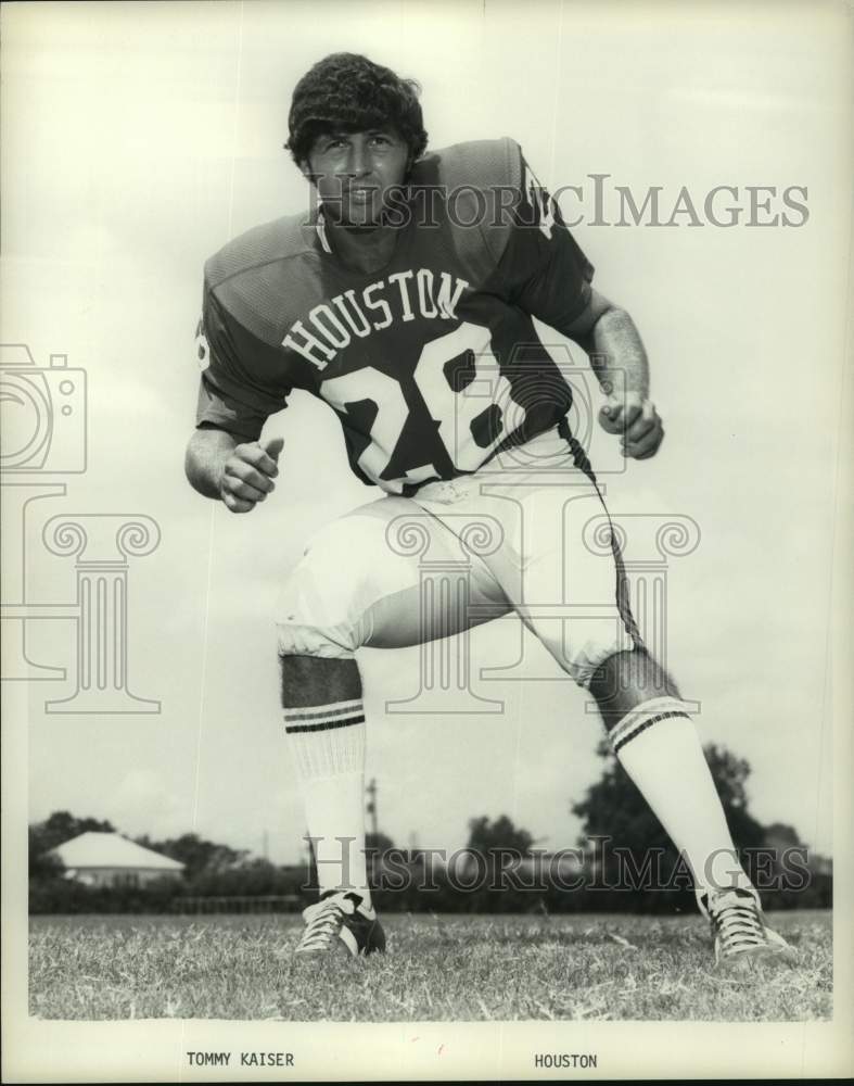 1972 Press Photo University of Houston football player Tommy Kaiser. - hcs13117 - Historic Images