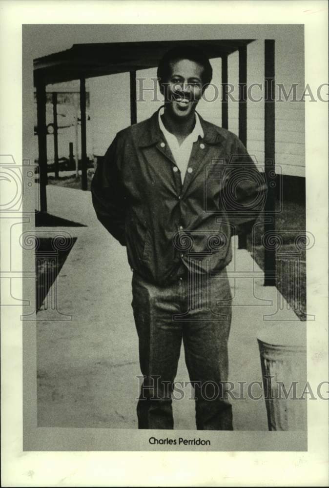 1982 Press Photo Sharpstown High School basketball coach Charles Perridon.- Historic Images