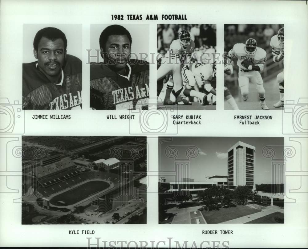 1982 Texas A&amp;M University football team, stadium and campus. - Historic Images