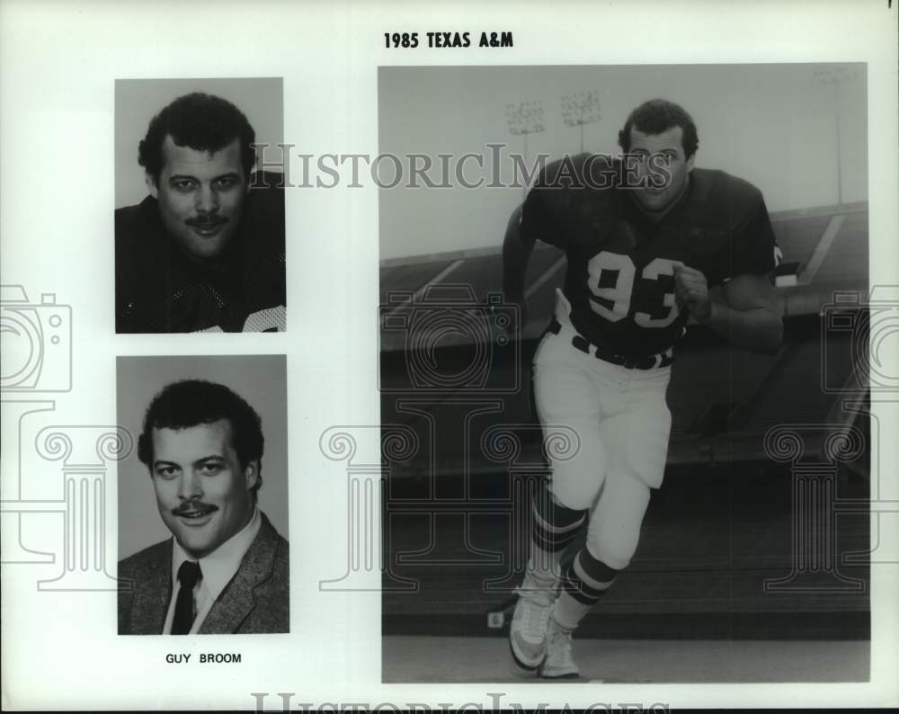 1985 Press Photo Texas A&amp;M University football player Guy Broom. - hcs14058 - Historic Images