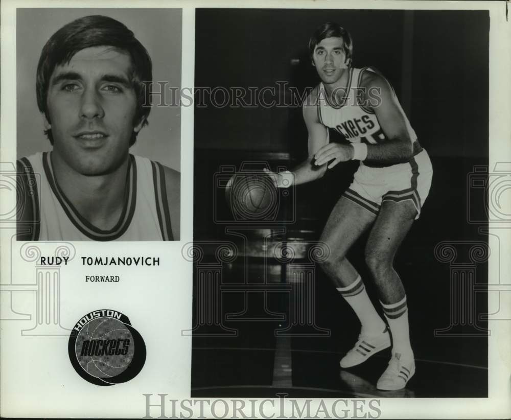 1975 Houston Rockets forward Rudy Tomjanovich. - Historic Images