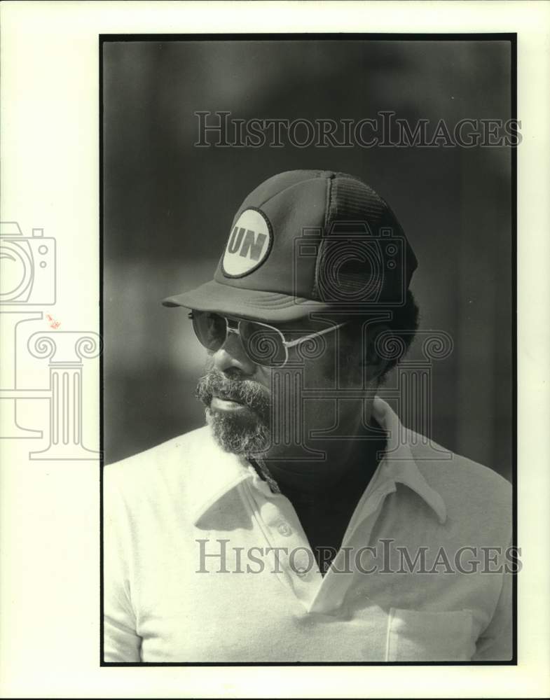 1985 Coach of Texas State University football Ben McGee - Historic Images