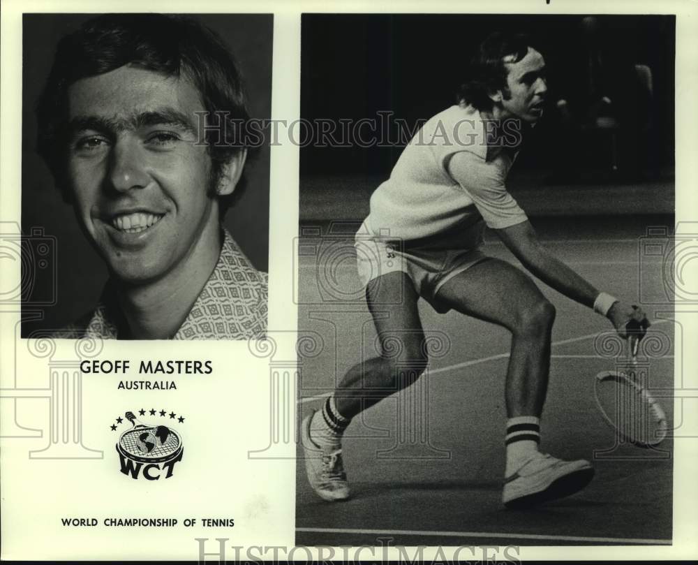 1975 Press Photo Geoff Masters, Australian tennis player, world champion - Historic Images