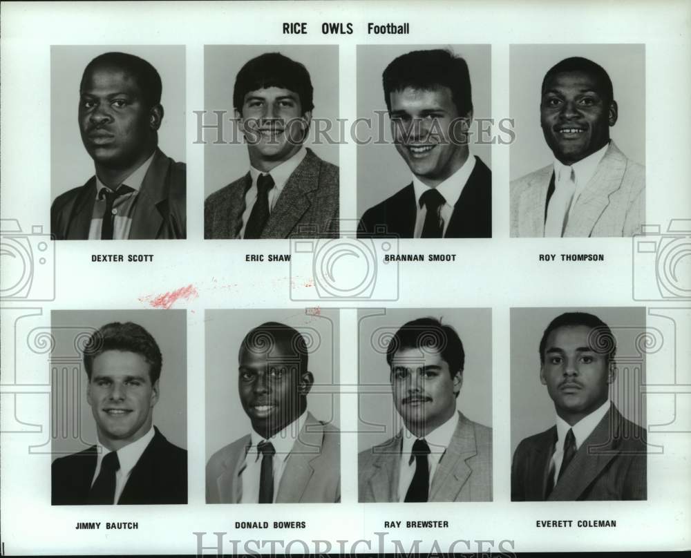 Press Photo Rice University football players - hcs15557 - Historic Images