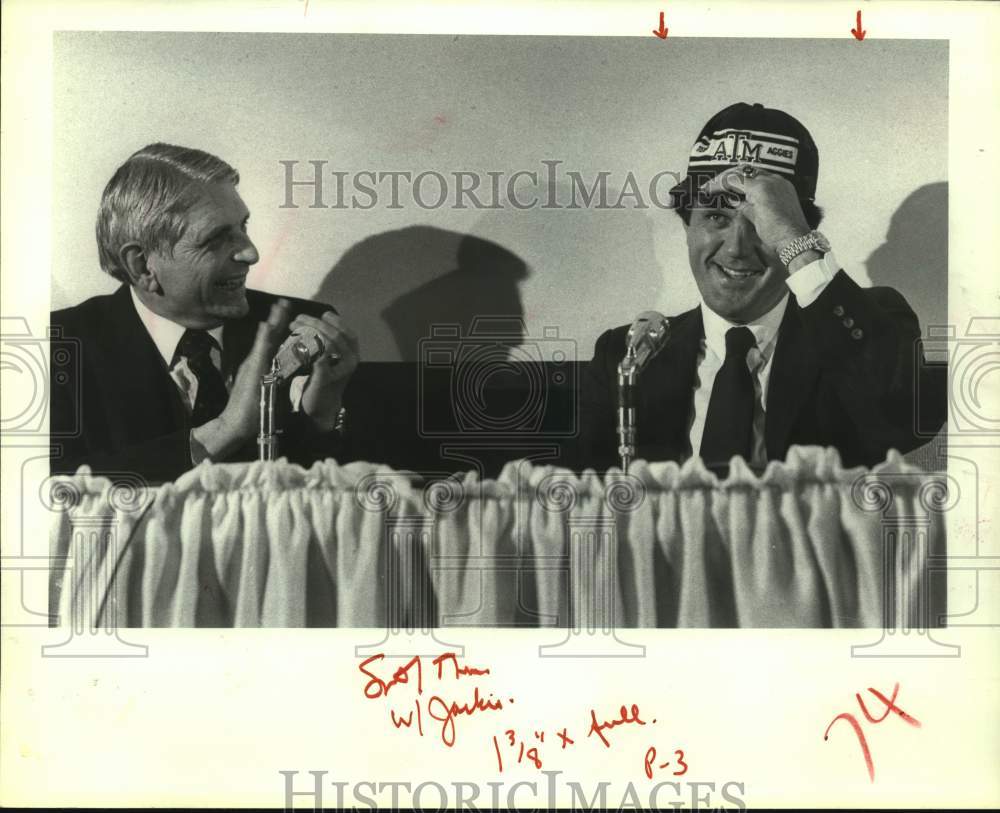 1982 Texas A&amp;M football coach Jackie Sherrill - Historic Images