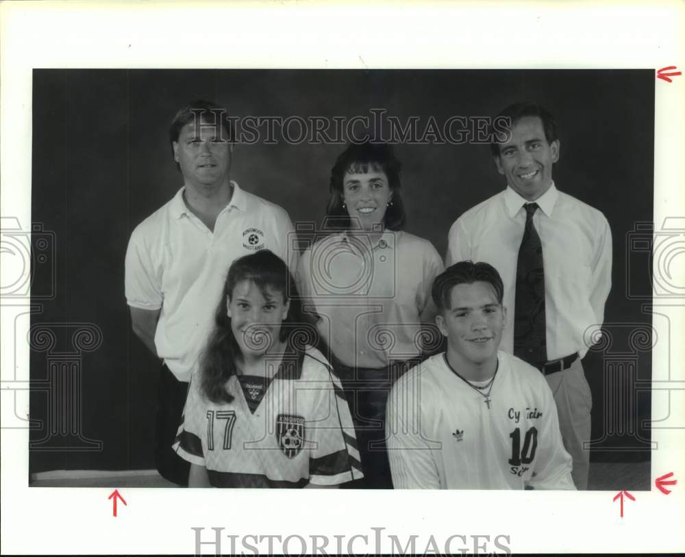 1993 Houston Chronicle HS Soccer Players &amp; Coaches of the Year. - Historic Images