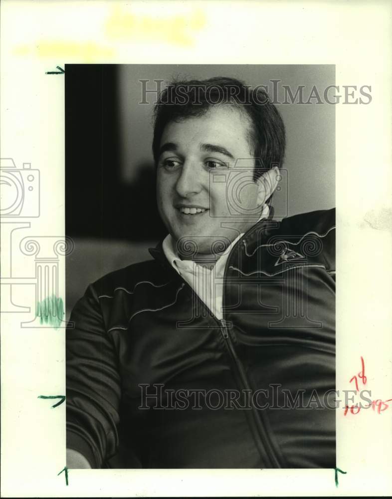1985 Press Photo Squash champion Hussein Meguid. - Historic Images