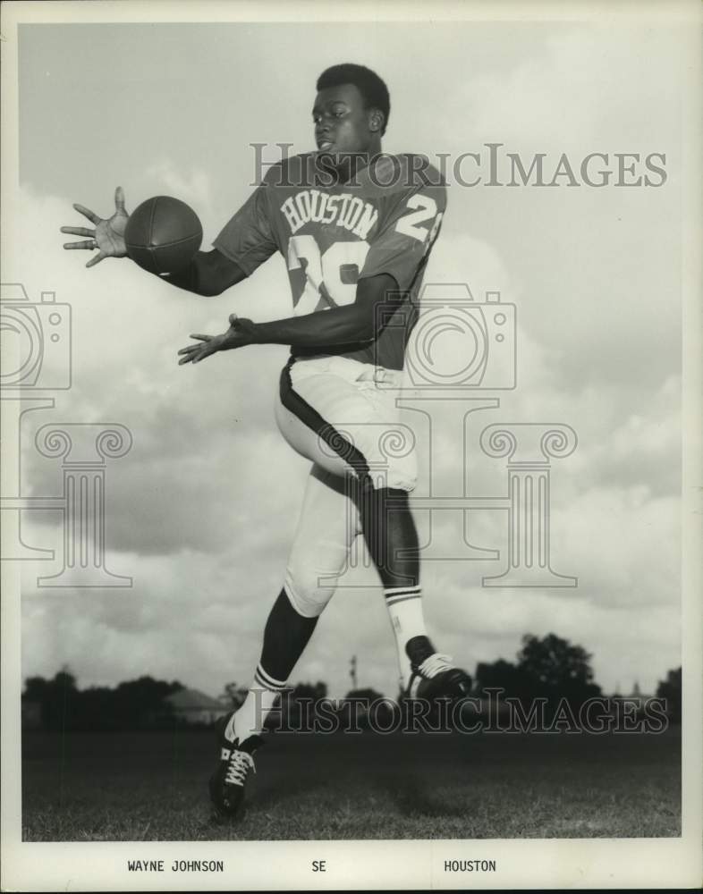 1972 Press Photo University of Houston split end Wayne Johnson. - hcs16587 - Historic Images