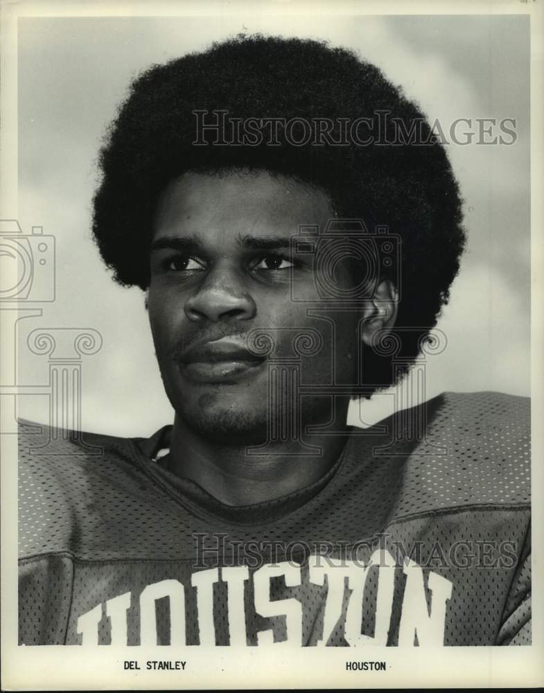 1972 Press Photo University of Houston wide receiver Del Stanley. - hcs16866 - Historic Images