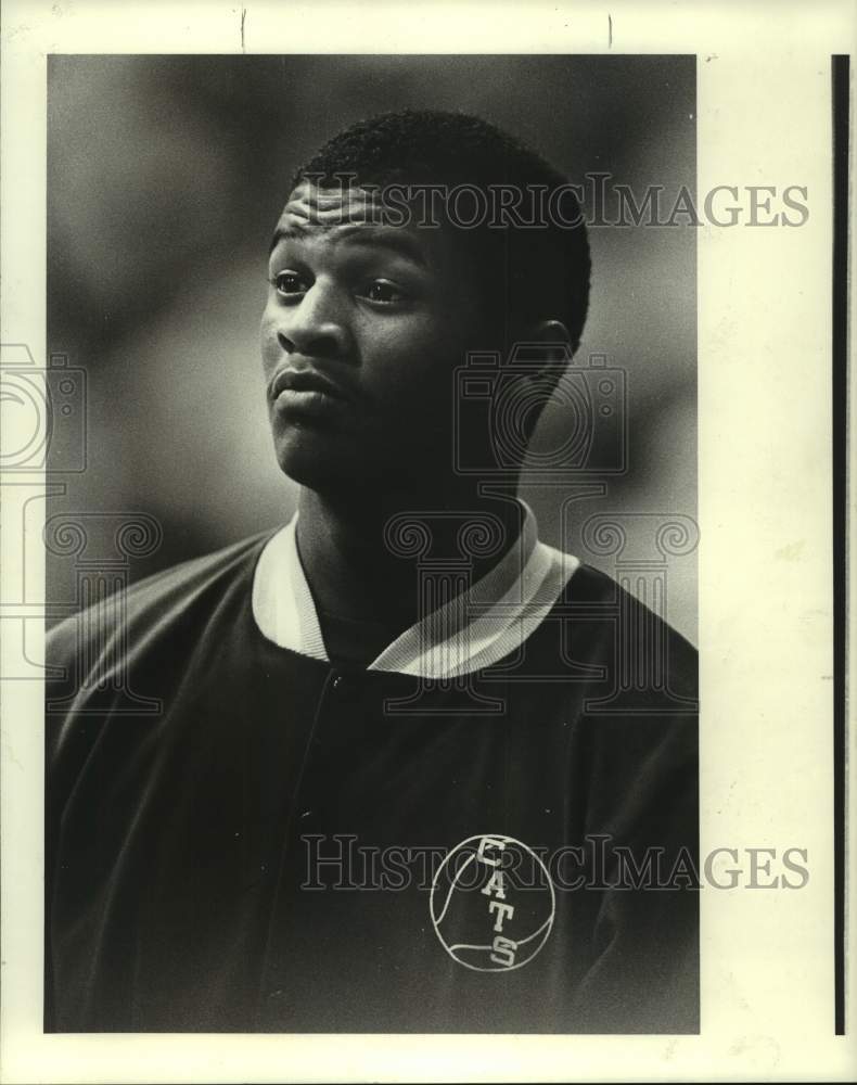 1987 Press Photo University of Louisville basketball player LaBradford Smith.- Historic Images