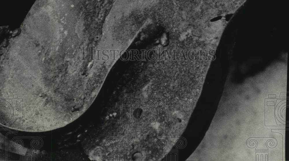 1962 The "Go-Pedal" of Chumley's race car with emergency hook. - Historic Images