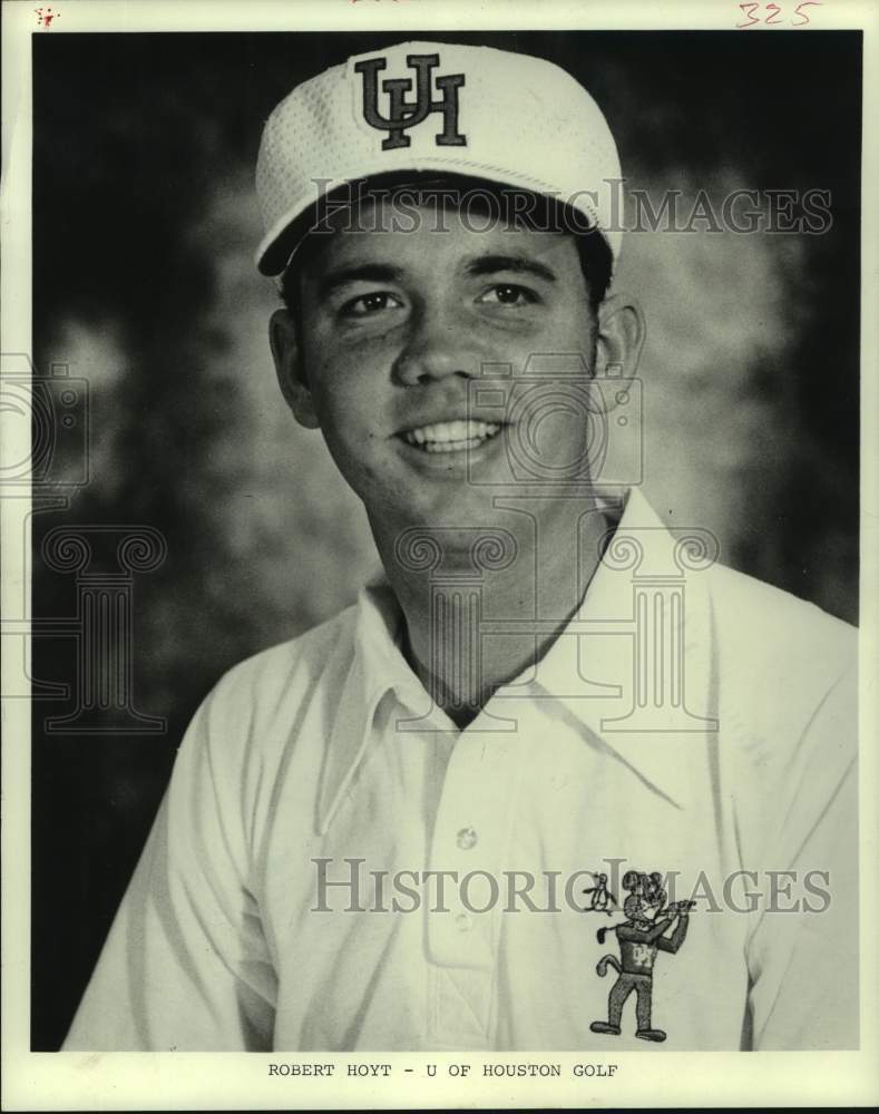 1974 Press Photo University of Houston golf team member Robert Hoyt. - hcs17283- Historic Images