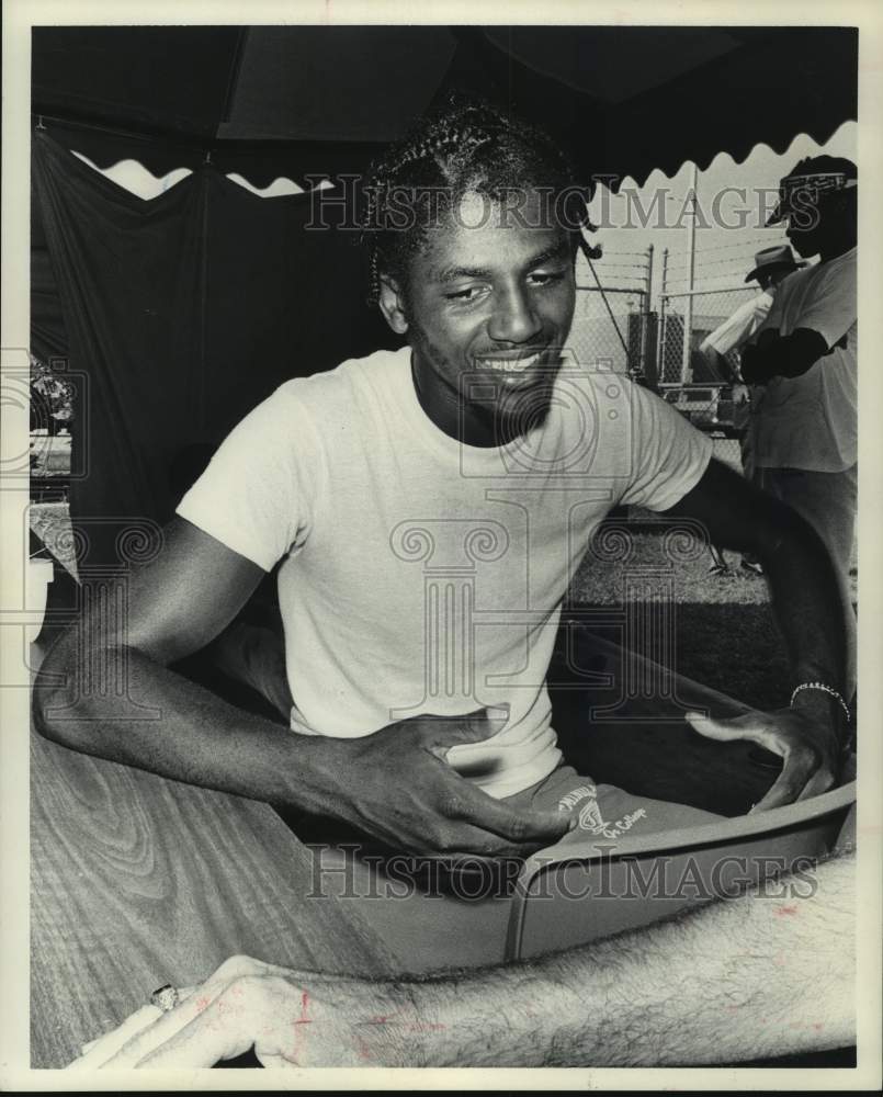 1974 Press Photo Seminole Junior College sprinter Don Merrick. - hcs17441 - Historic Images