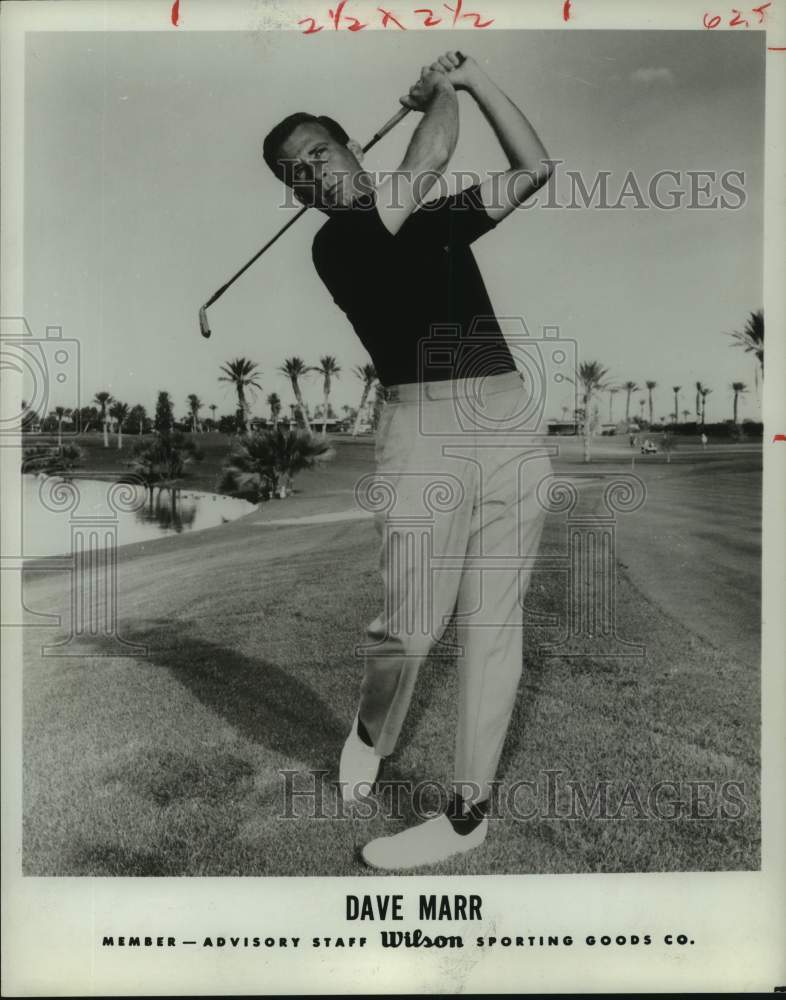 1967 Press Photo Professional golfer and Wilson Advisory Staff member Dave Marr. - Historic Images