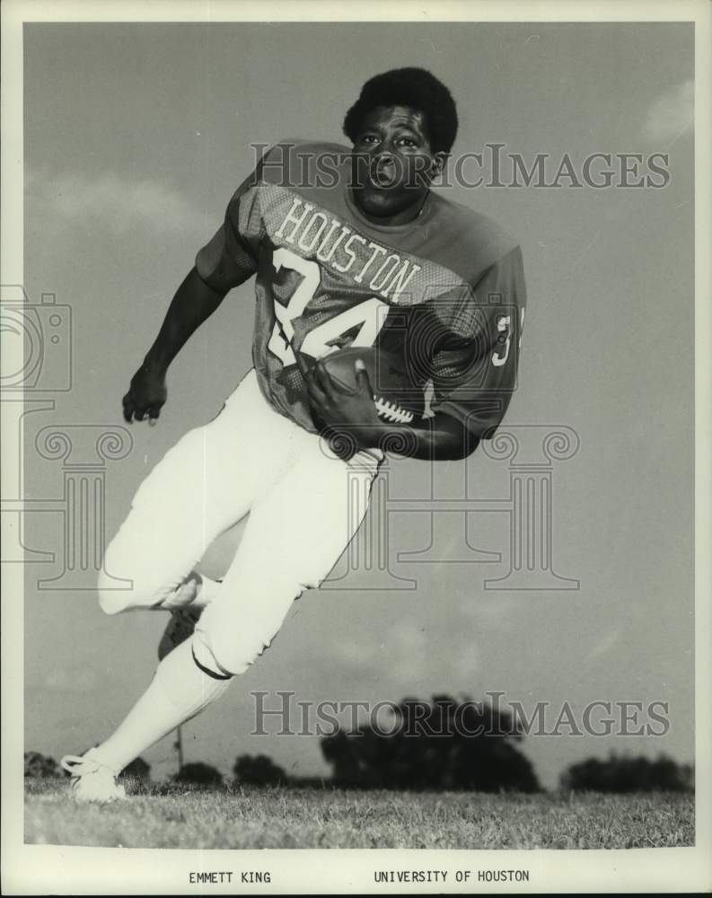 1979 Press Photo University of Houston football player Emmett King. - hcs19336- Historic Images