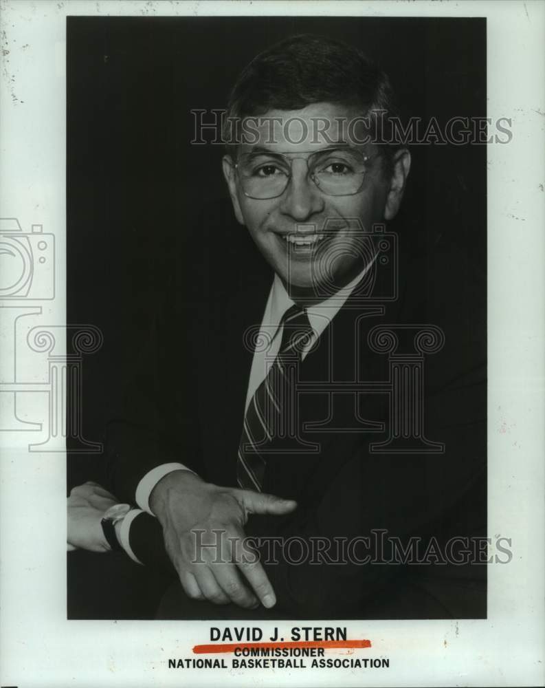 1986 Press Photo National Basketball Association Commissioner David J. Stern- Historic Images