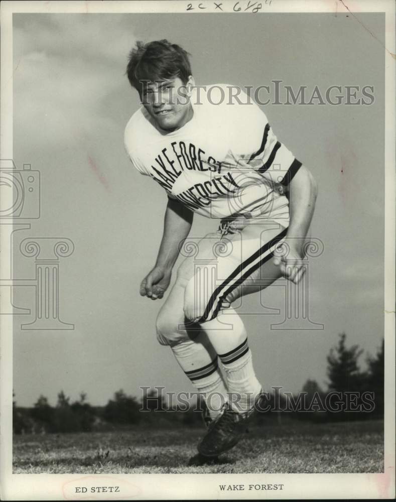 1970 Press Photo Ed Stetz of Wake Forest University football team - hcs20608 - Historic Images