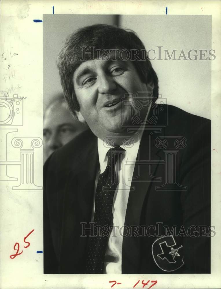 1984 Press Photo Houston Gamblers&#39; new partner Jay Roulier. - hcs20745 - Historic Images