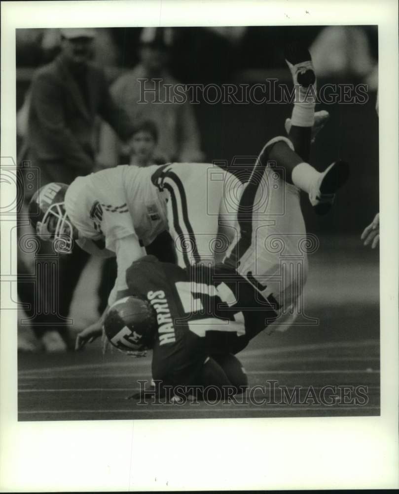 1986 Press Photo Texas Christian and Texas A&amp;M play college football - hcs22139- Historic Images