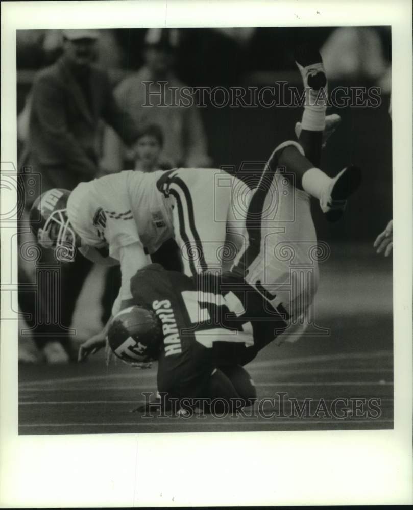 1986 Press Photo Texas Christian and Texas A&M play college football - hcs22139- Historic Images