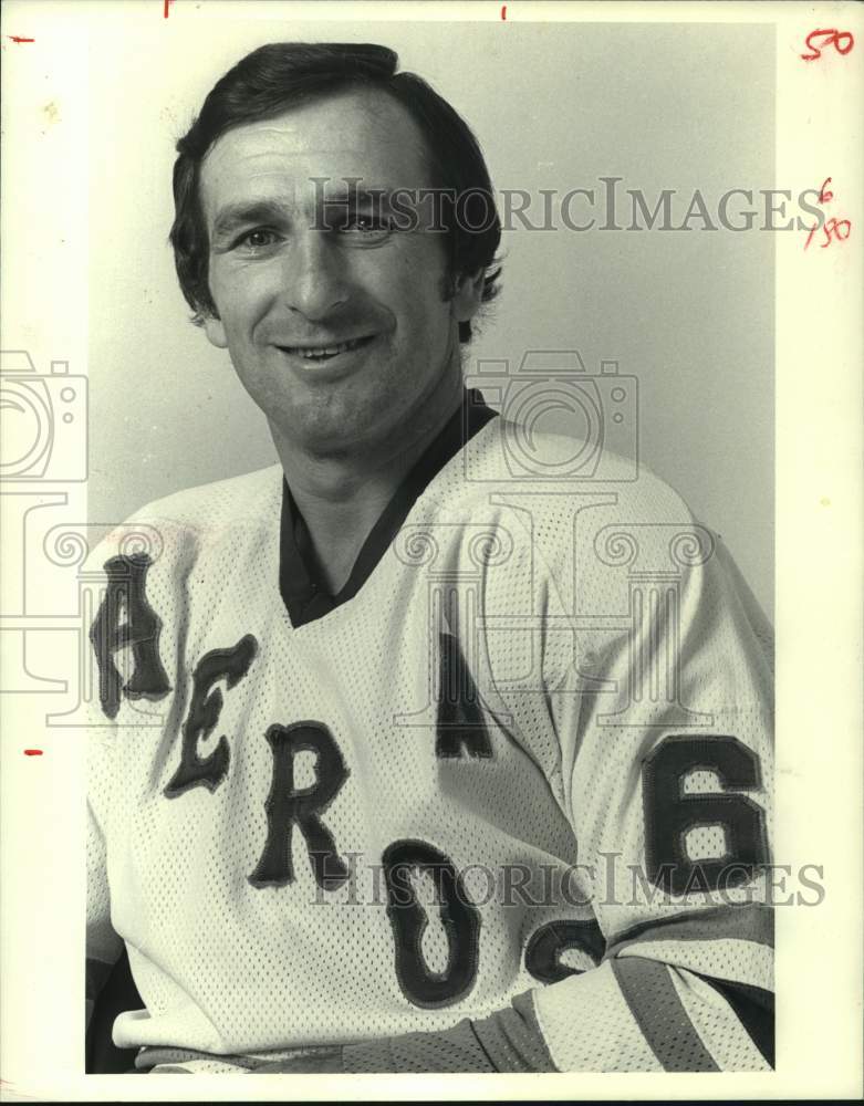 1979 Press Photo Houston Aeros hockey player Paul Popiel smiles for photo- Historic Images