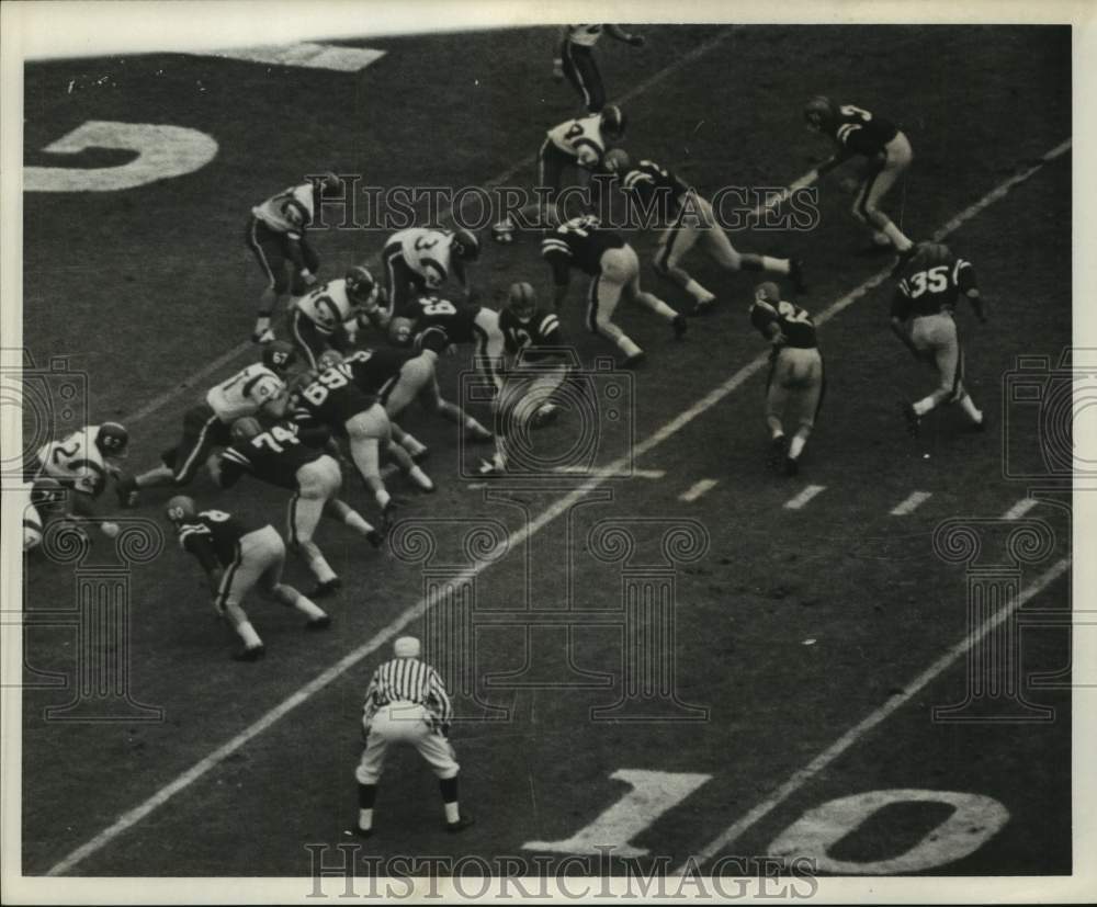 1961 Press Photo College football players in action at the Sugar Bowl- Historic Images