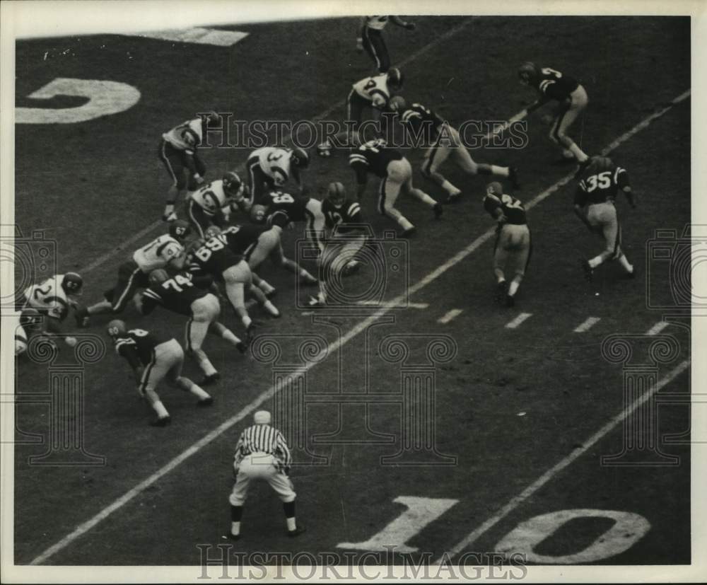 1961 Press Photo College football players in action at the Sugar Bowl- Historic Images