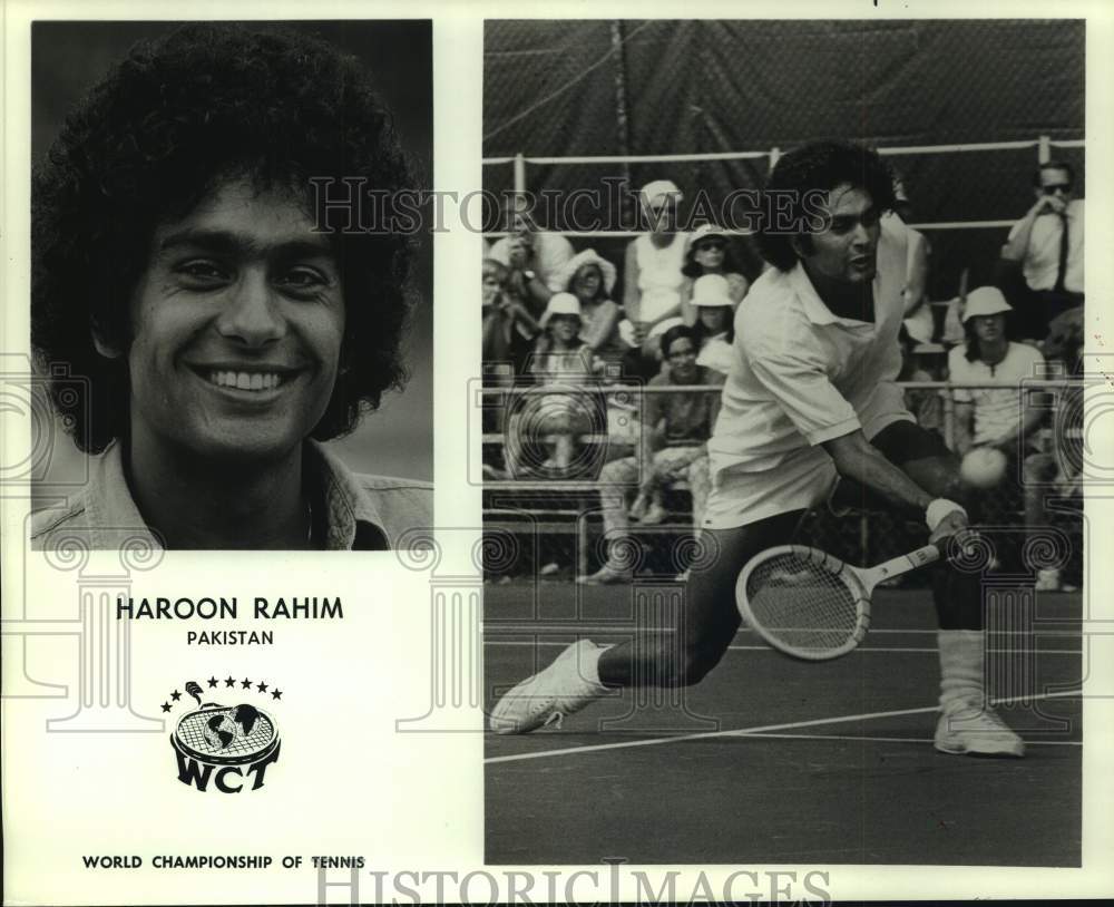1975 Press Photo World Championship of Tennis player Haroon Rahim - hcs22603 - Historic Images
