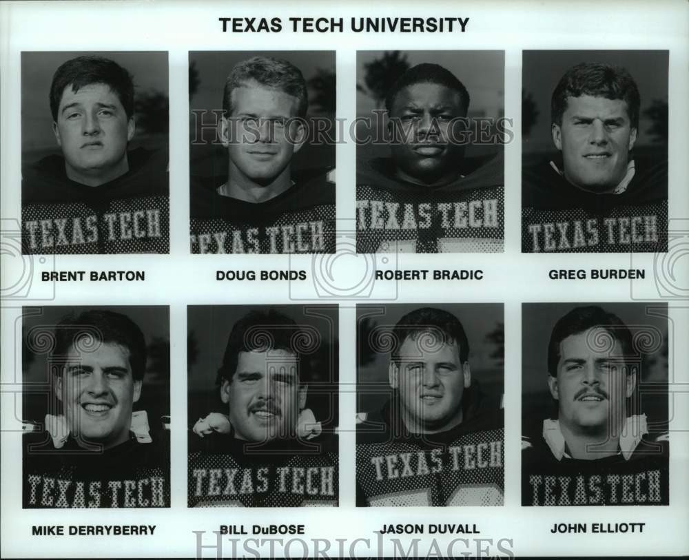 Press Photo Members of the Texas Tech University football team - hcs22748 - Historic Images