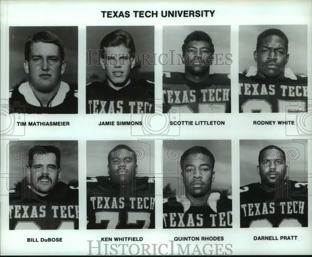 Press Photo Members of the Texas Tech University football team - hcs22755 - Historic Images