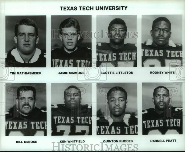 Press Photo Members of the Texas Tech University football team - hcs22 ...