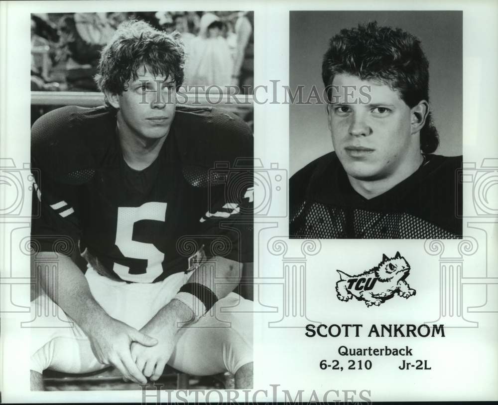 Press Photo Texas Christian college football player Scott Ankrom - hcs22782 - Historic Images