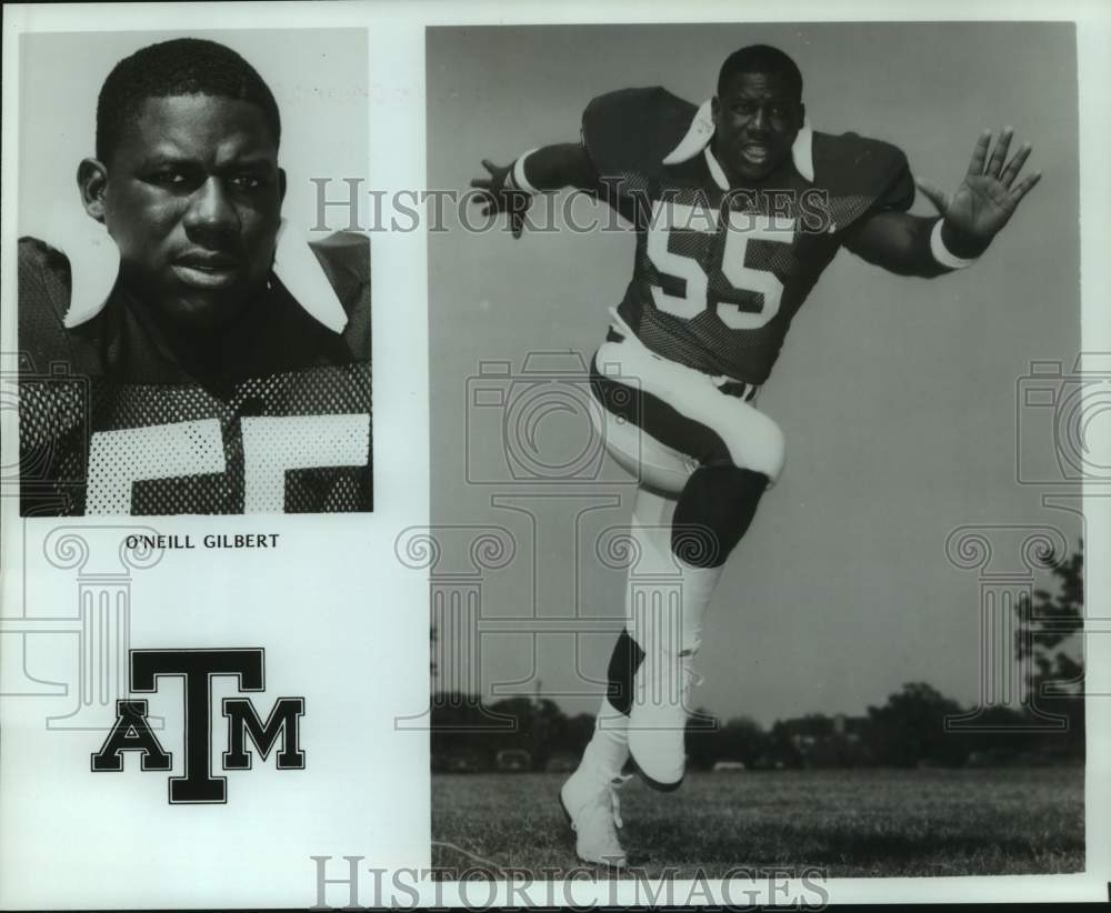 1988 Press Photo Texas A&amp;M college football player O&#39;Neill Gilbert - hcs22817 - Historic Images