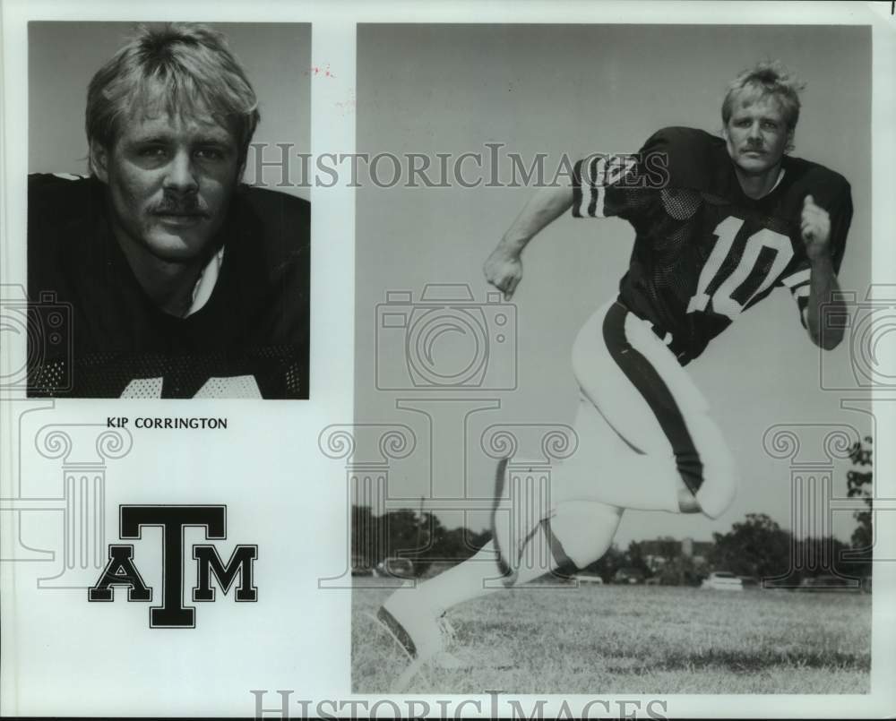 1988 Press Photo Texas A&amp;M college football player Kip Corrington - hcs22821 - Historic Images