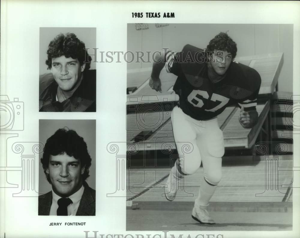 1985 Press Photo Texas A&amp;M college football player Jerry Fontenot - hcs22841 - Historic Images