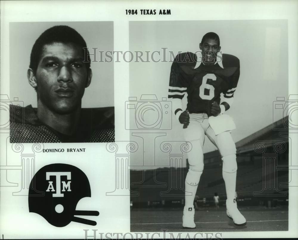 1984 Press Photo Texas A&amp;M University football&#39;s Domingo Bryant, defensive back - Historic Images