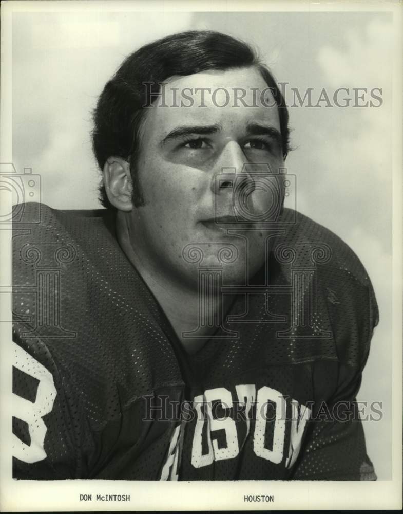 Press Photo University of Houston football player Don McIntosh - hcs23052 - Historic Images