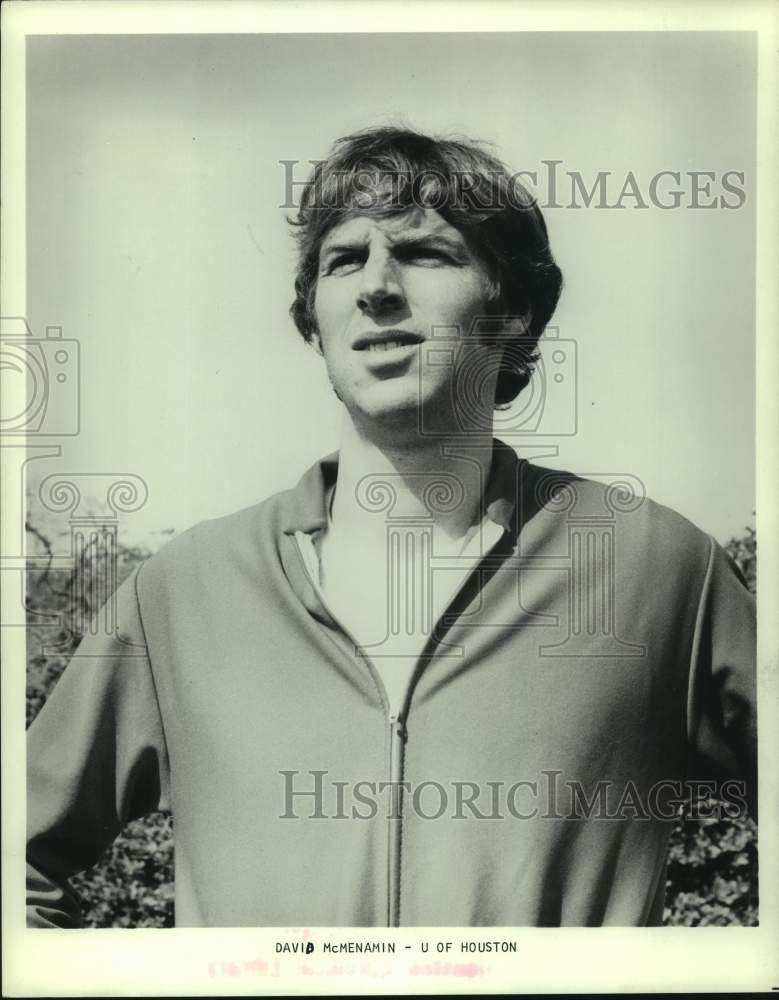 1977 Press Photo University of Houston Cougar football&#39;s David McMenamin- Historic Images