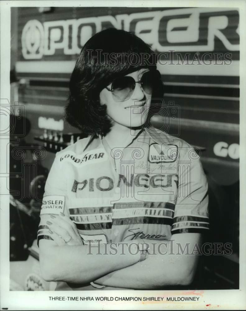 1984 Press Photo NHRA champion drag racer Shirley Muldowney - hcs23142- Historic Images