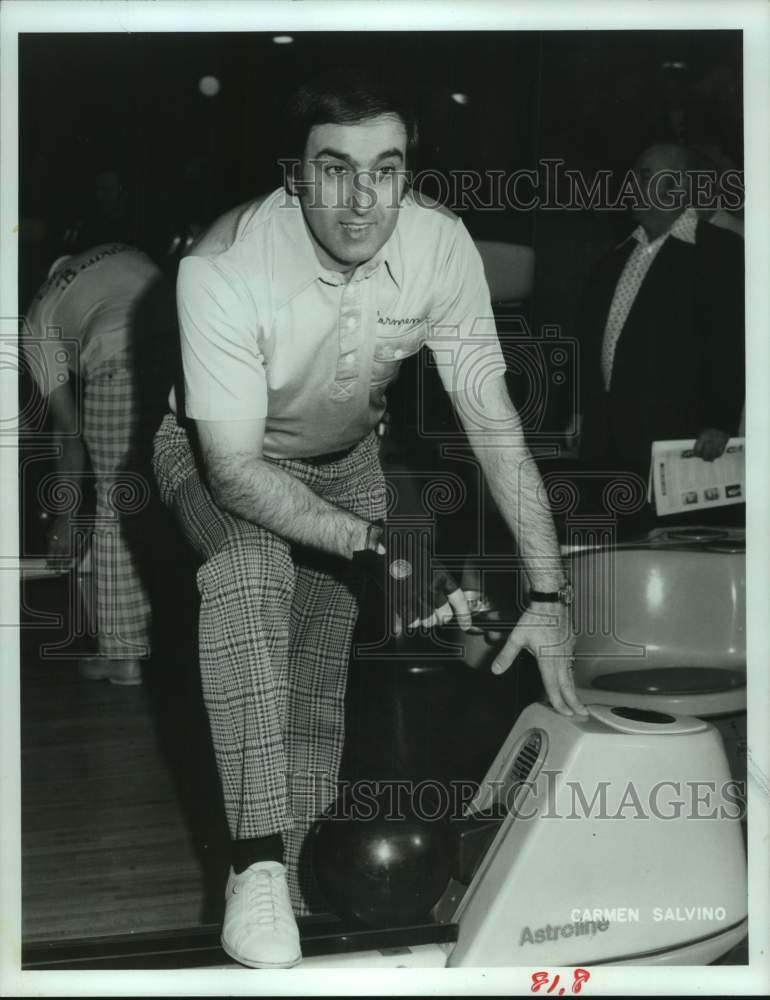 1978 Press Photo Defending bowling champion Carmen Salvino - hcs23229 - Historic Images