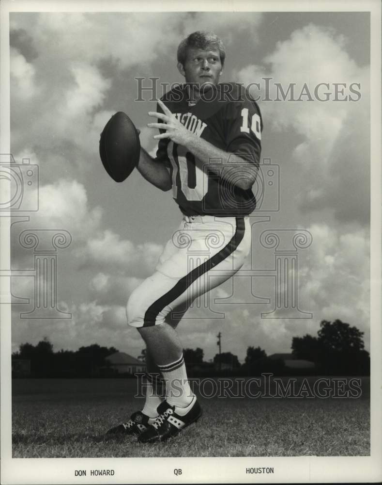 1970 Press Photo University of Houston football player Don Howard - hcs23466 - Historic Images