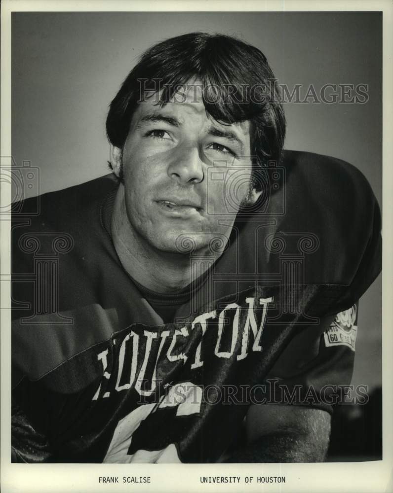 1977 Press Photo Frank Scalise, wide receiver for University of Houston football- Historic Images