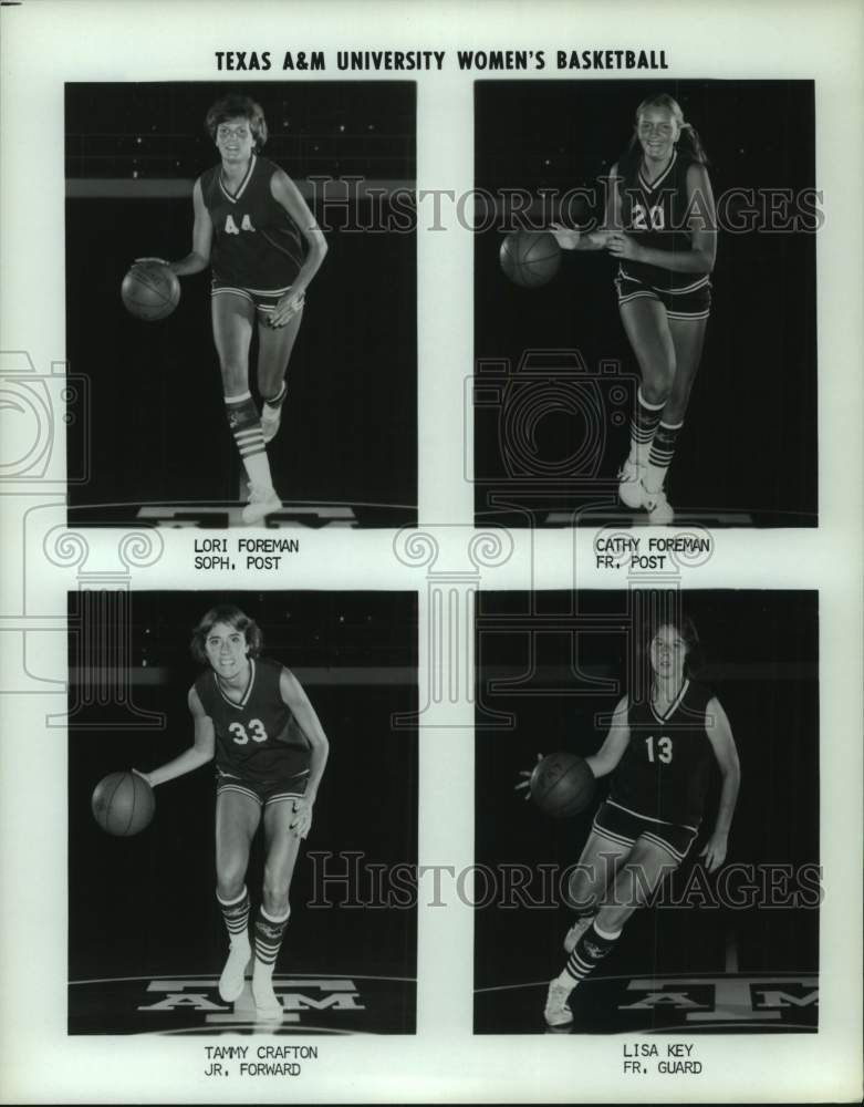 Press Photo Texas A&amp;M college basketball players - hcs23733 - Historic Images