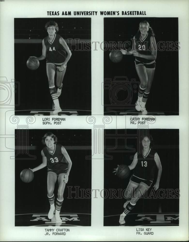Press Photo Texas A&M college basketball players - hcs23733 - Historic Images