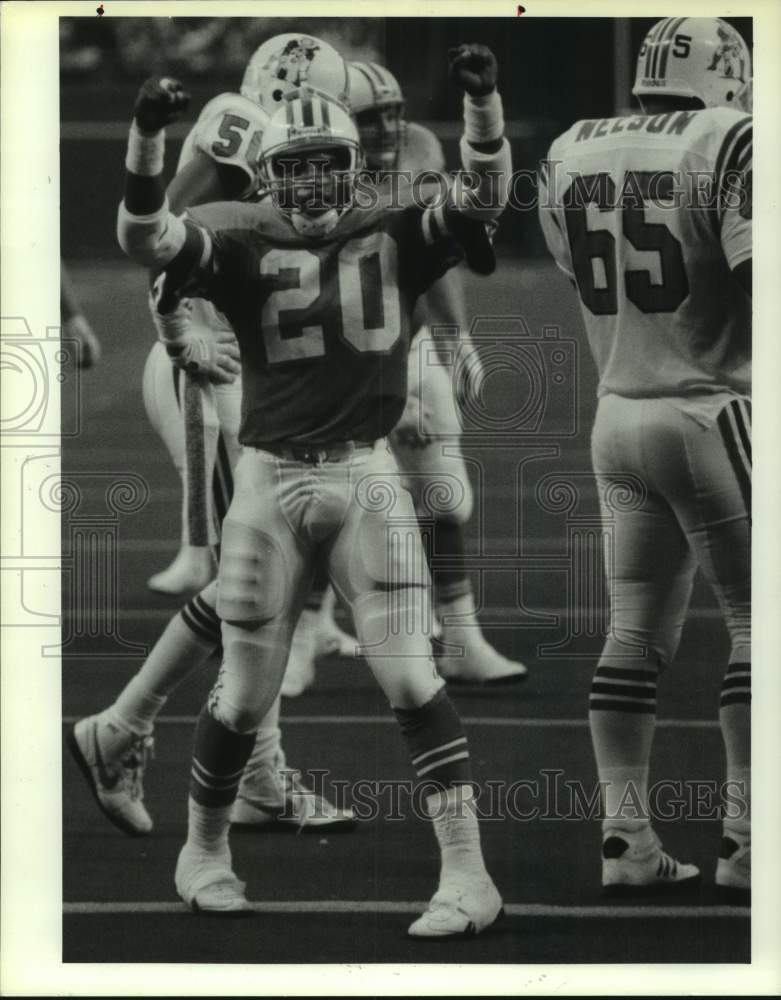 1988 Press Photo Houston Oilers football player Allen Pinkett - hcs23779- Historic Images